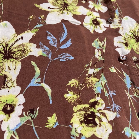 BP. Retro Print Button Up Shirt Romantic Floral ✨Lowest Price✨ - Picture 2 of 4